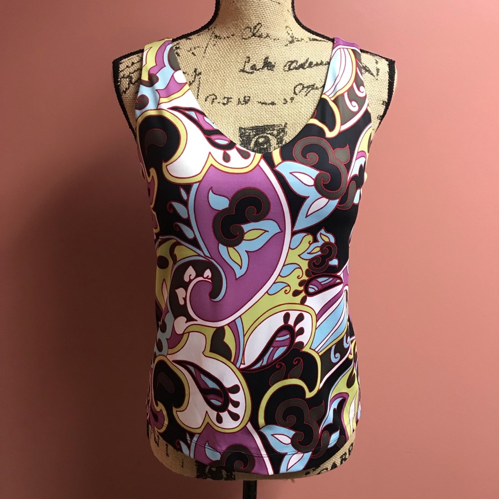 Athleta 34D Tankini Workout Top with Underwire Bra